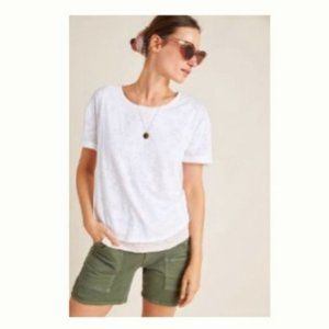 ANTROPOLOGIE Eri + Ali Lala Layered Burnout Tee Size M